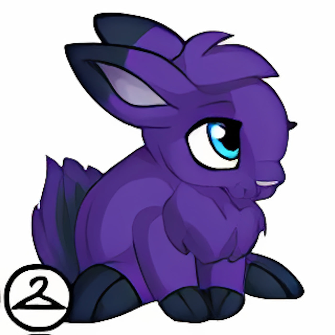 Dyeworks Void Black: Sitting Snowbunny Friend