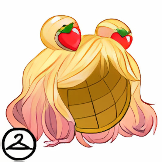 Strawberry Ombre Wig with Buns