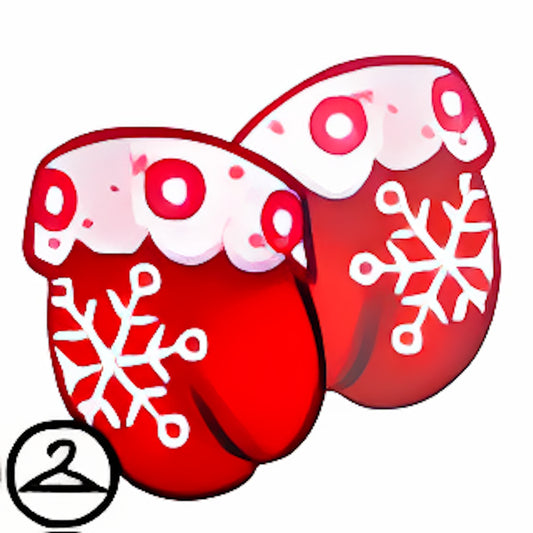 Cheery Snowflake Mittens