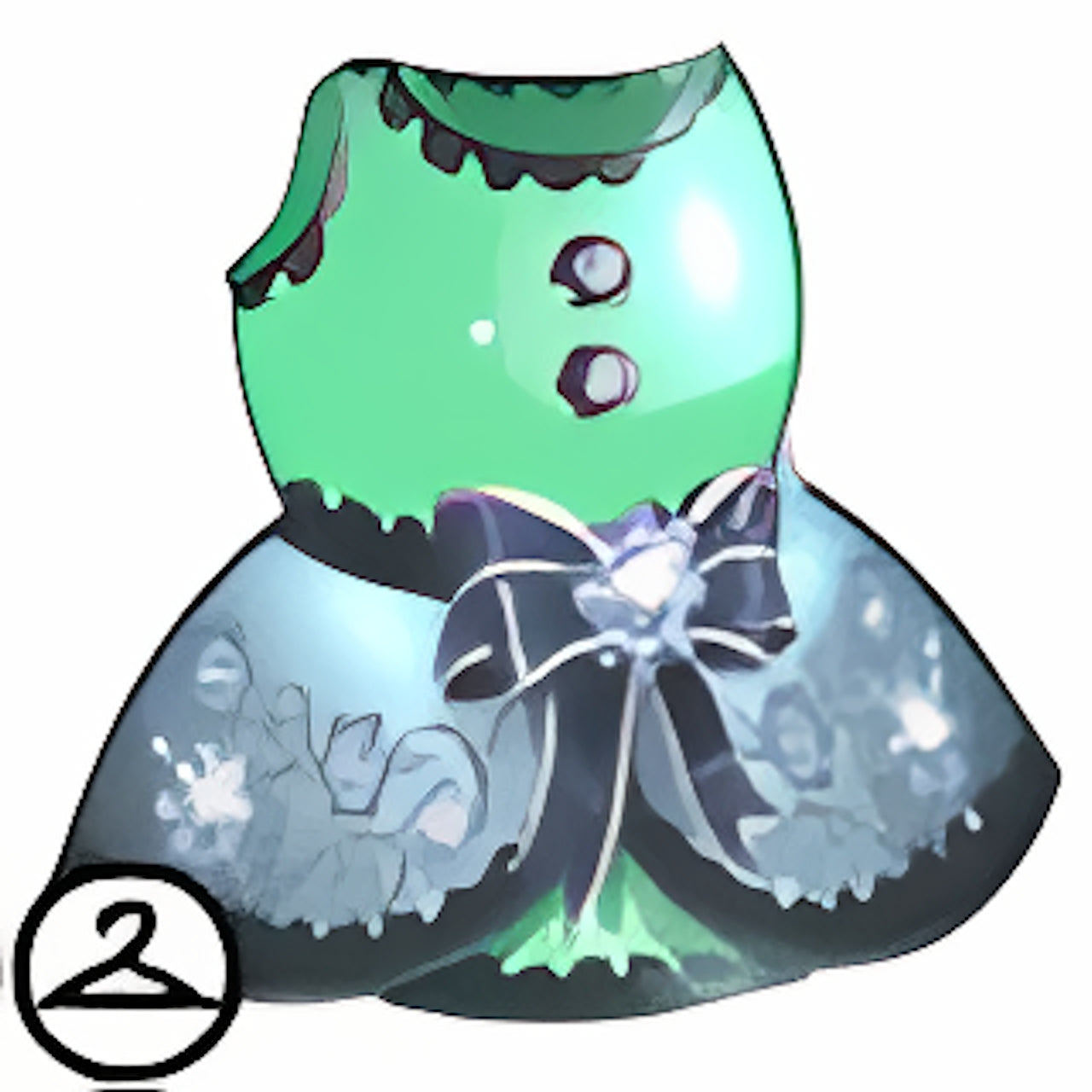 Dyeworks Green: Baby Christmas Dress