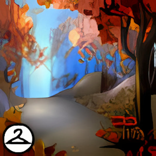 Autumn Forest Clearing Background