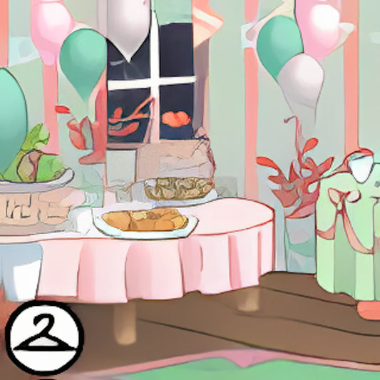 Pastel Christmas Cookie Party Background