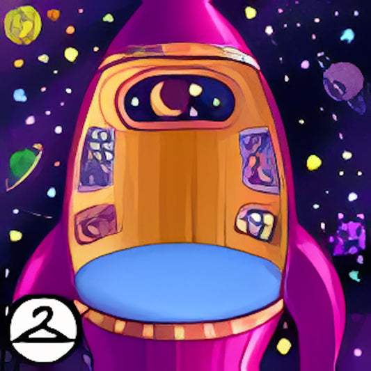 Baby in a Spaceship Background