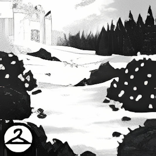 Black and White Castle Background