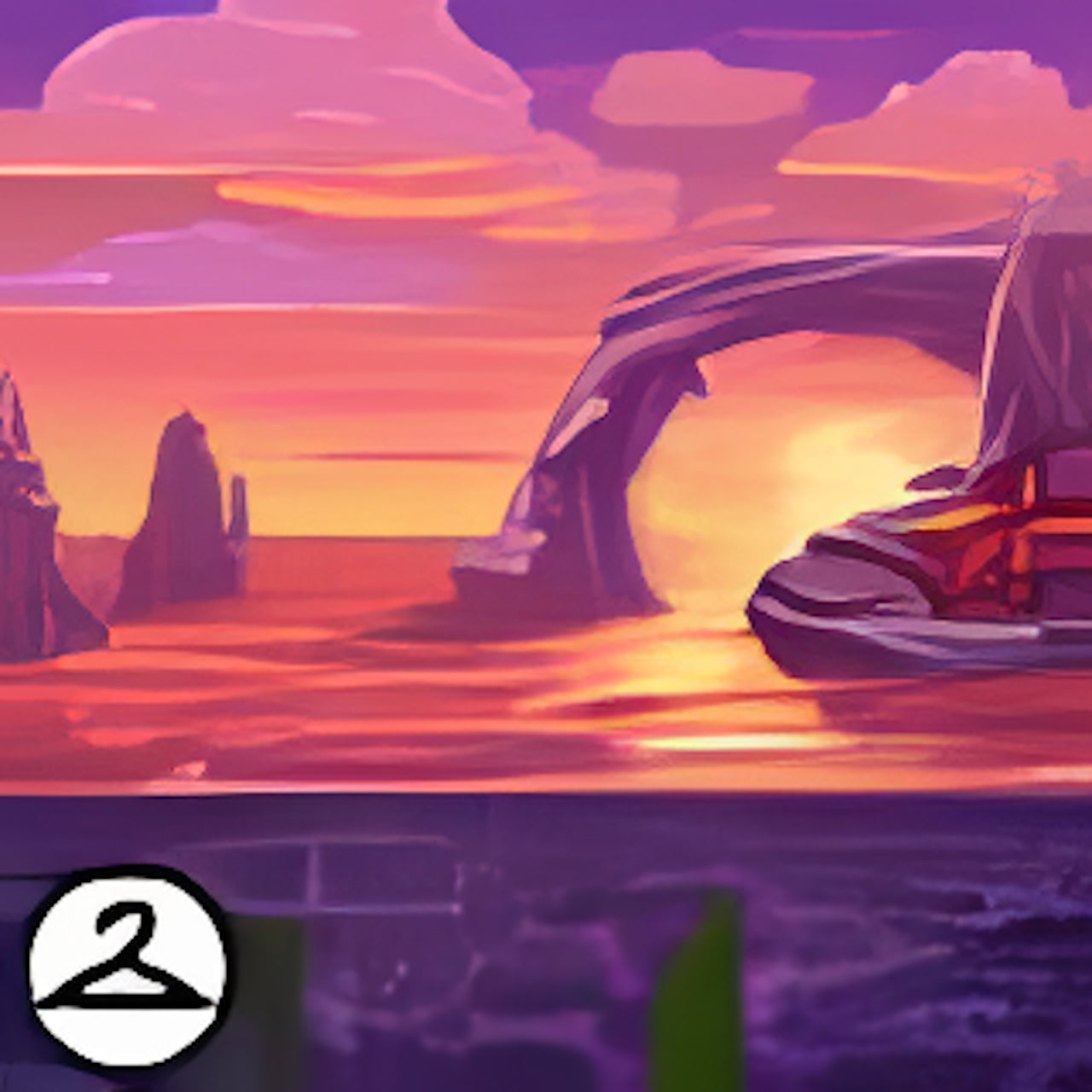 Dusk in the Water Background