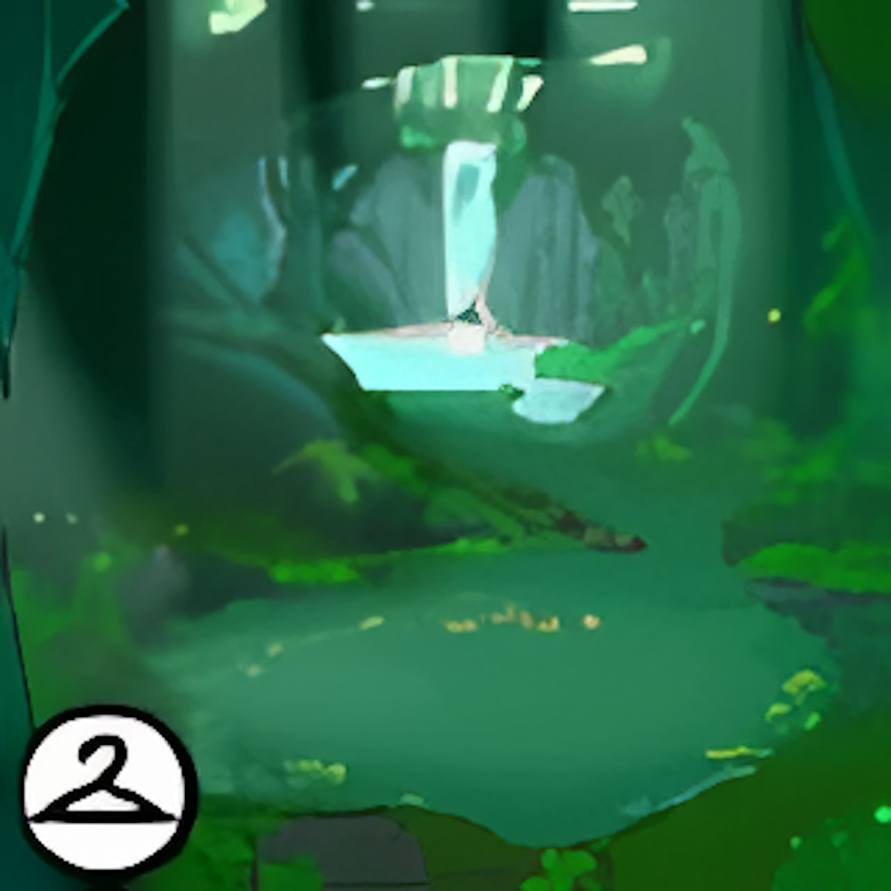 Dyeworks Green: Magical Faerie Glade Background