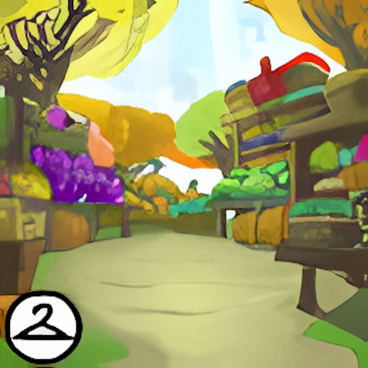 Autumnal Harvest Market Background