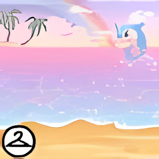 Splashing Flotsam Beach Background