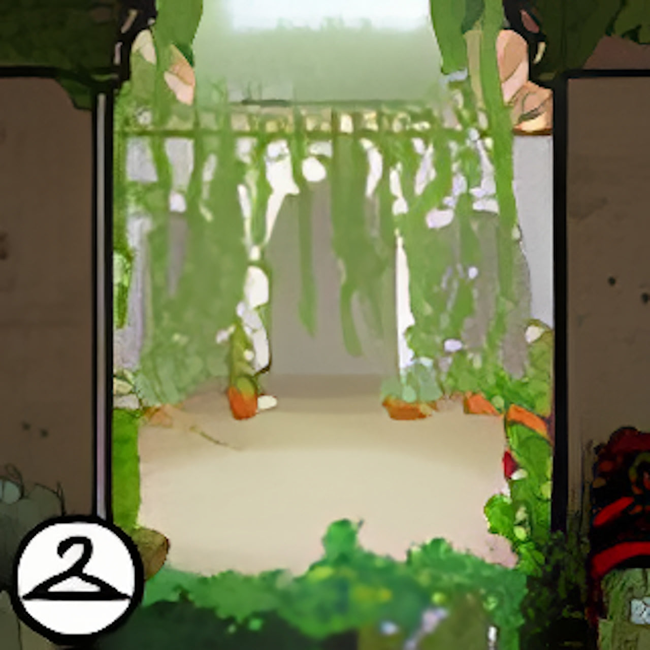Premium Collectible: Hanging Garden Background