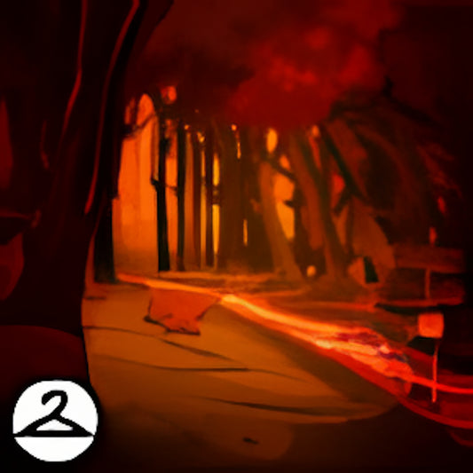 A Haunting Path Background