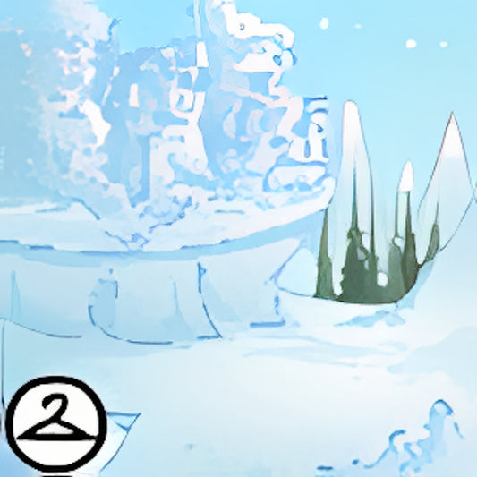 Impressive Snow Sculpture Background