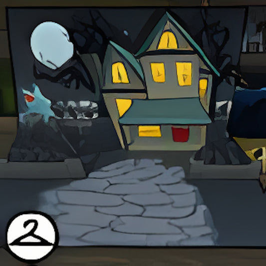 Pop-Up Halloween Card Background