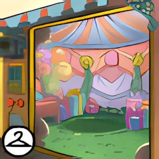 Premium Collectible: Birthday Tent Background