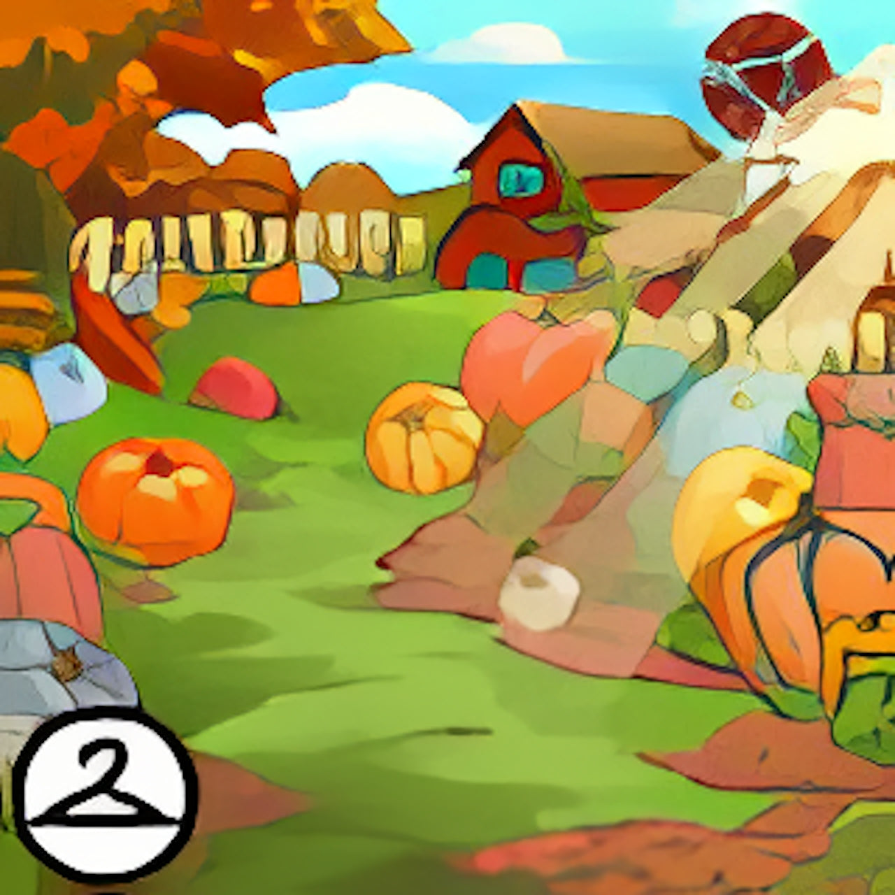 Pumpkin Patch Farm Background