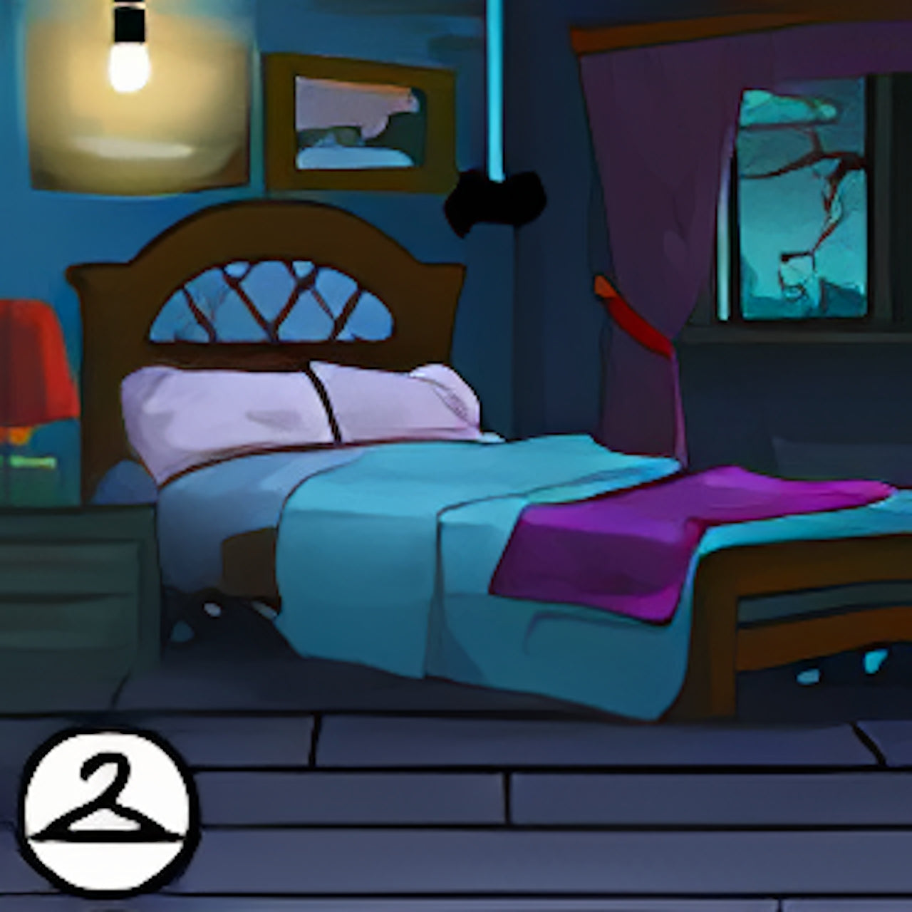 Eerie Bedroom Background