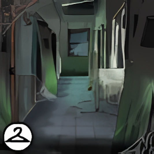 Haunted Hospital Corridor Background