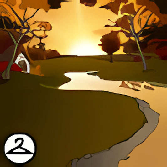 Stormy Autumn Evening Background