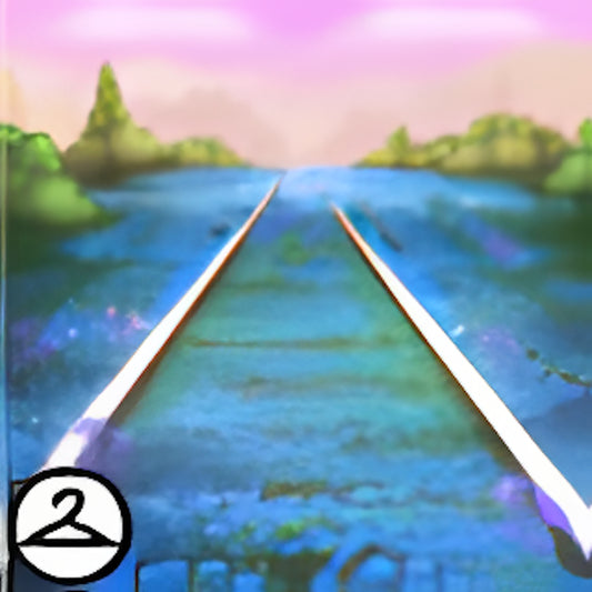 Premium Collectible: Overgrown Tracks Background