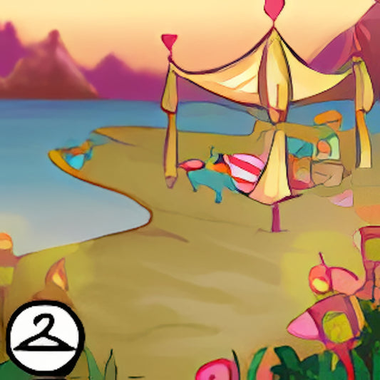 Valentine Sunset Beach Background