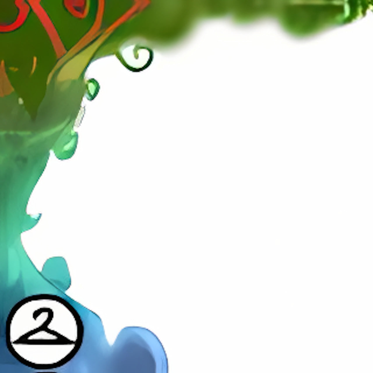 Misty Rainbow Tree