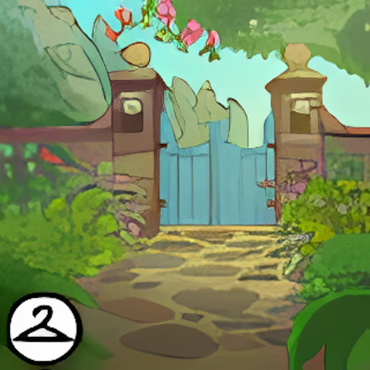 Charming Summer Garden Background