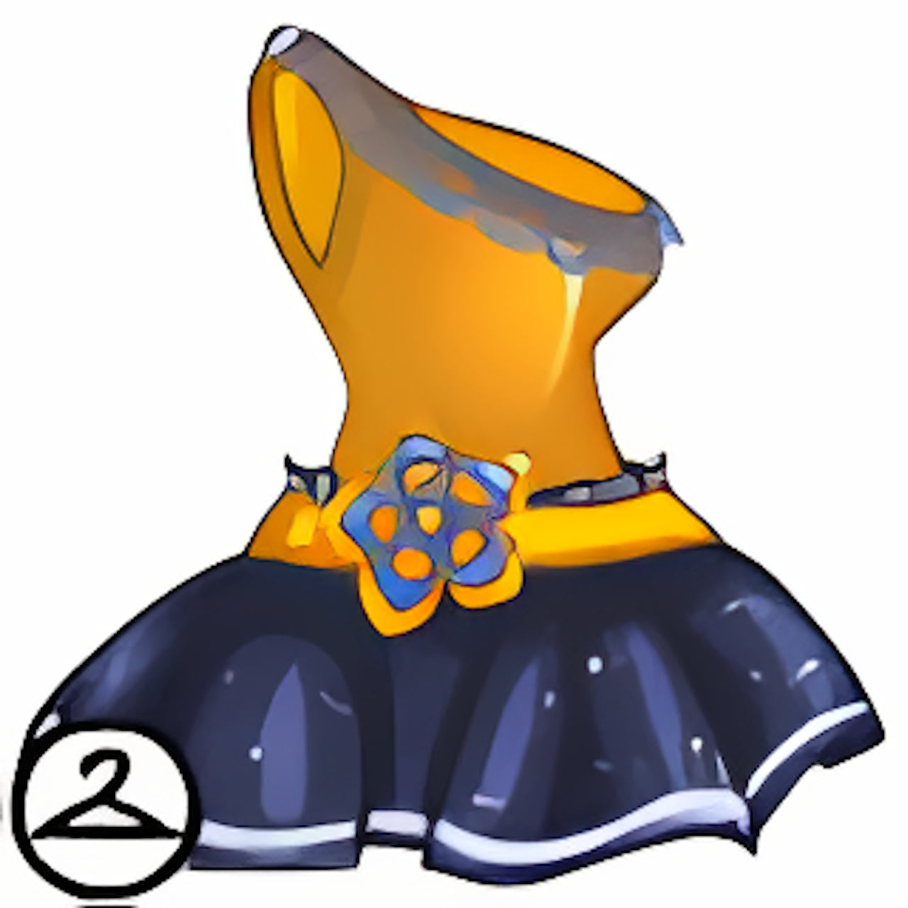 Dyeworks Blue: Black and White New Years Dress