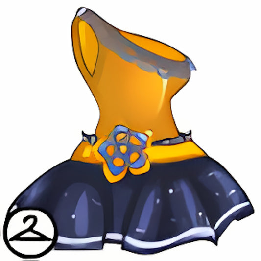 Dyeworks Blue: Black and White New Years Dress