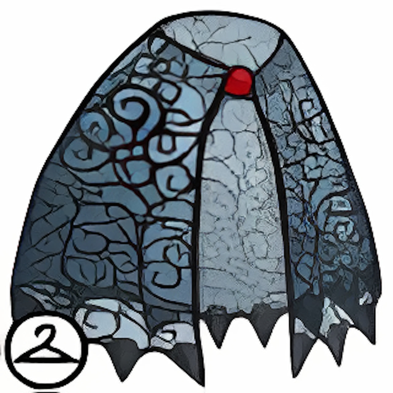 Premium Collectible: Spiky Black Lace Cape