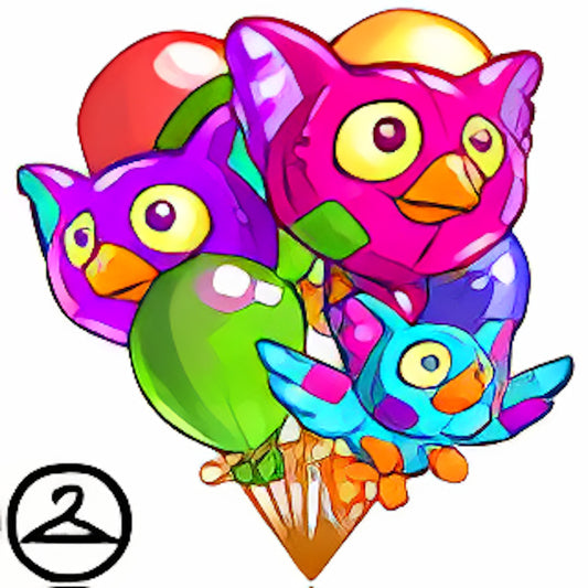 Plushie Whoot Balloon Bouquet