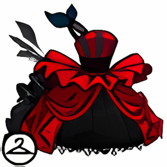 Black and Red Promenade Dress