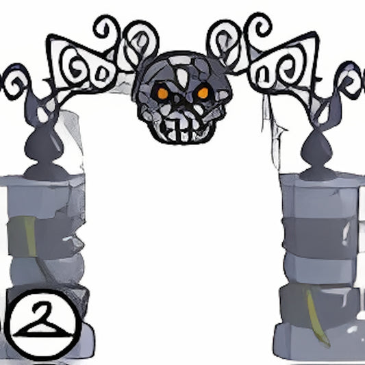 Eerie Skull Gate Foreground