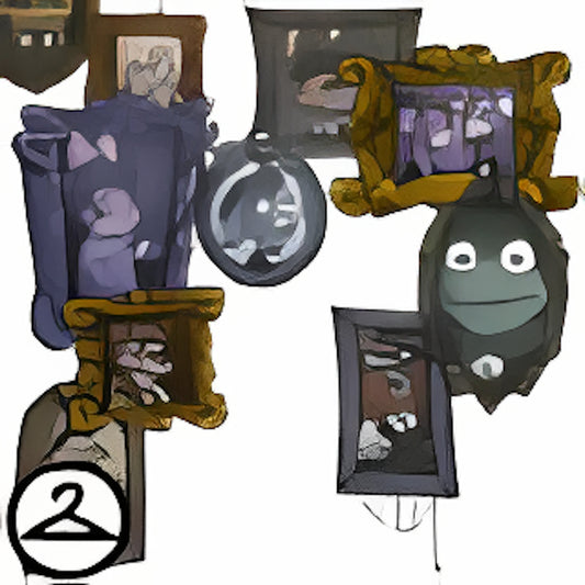 Haunted Floating Picture Frames Garland