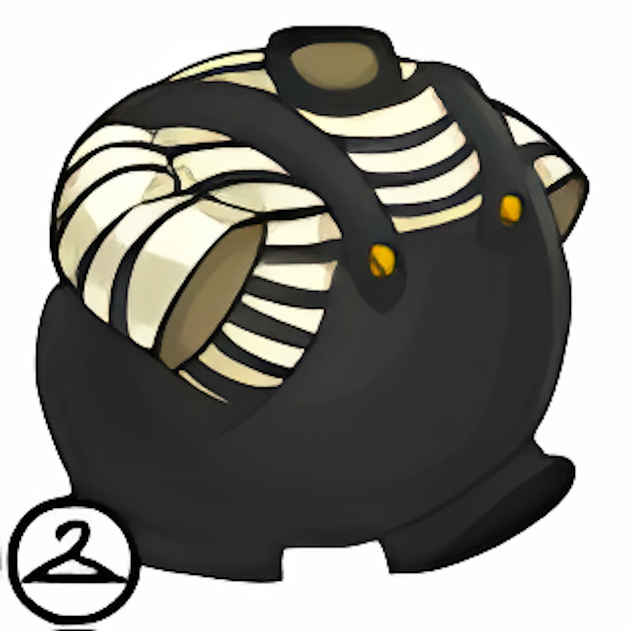 Baby Gothic Striped Overalls