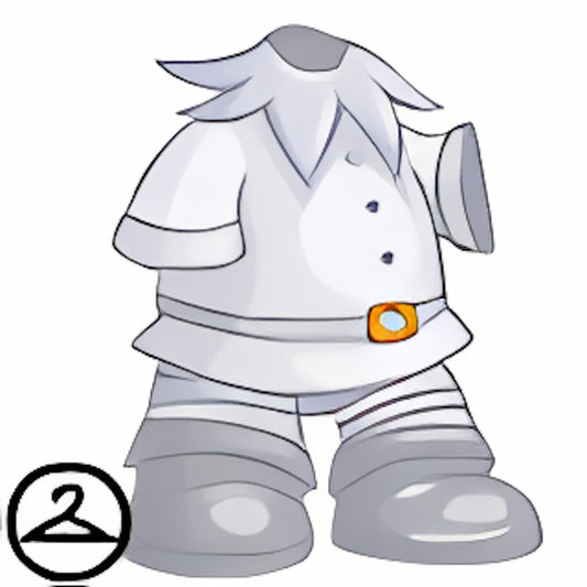 Dyeworks White: Baby Blue Elf Outfit