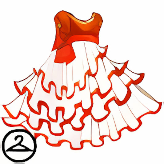 Dyeworks Orange: Baby Holiday Ruffle Dress