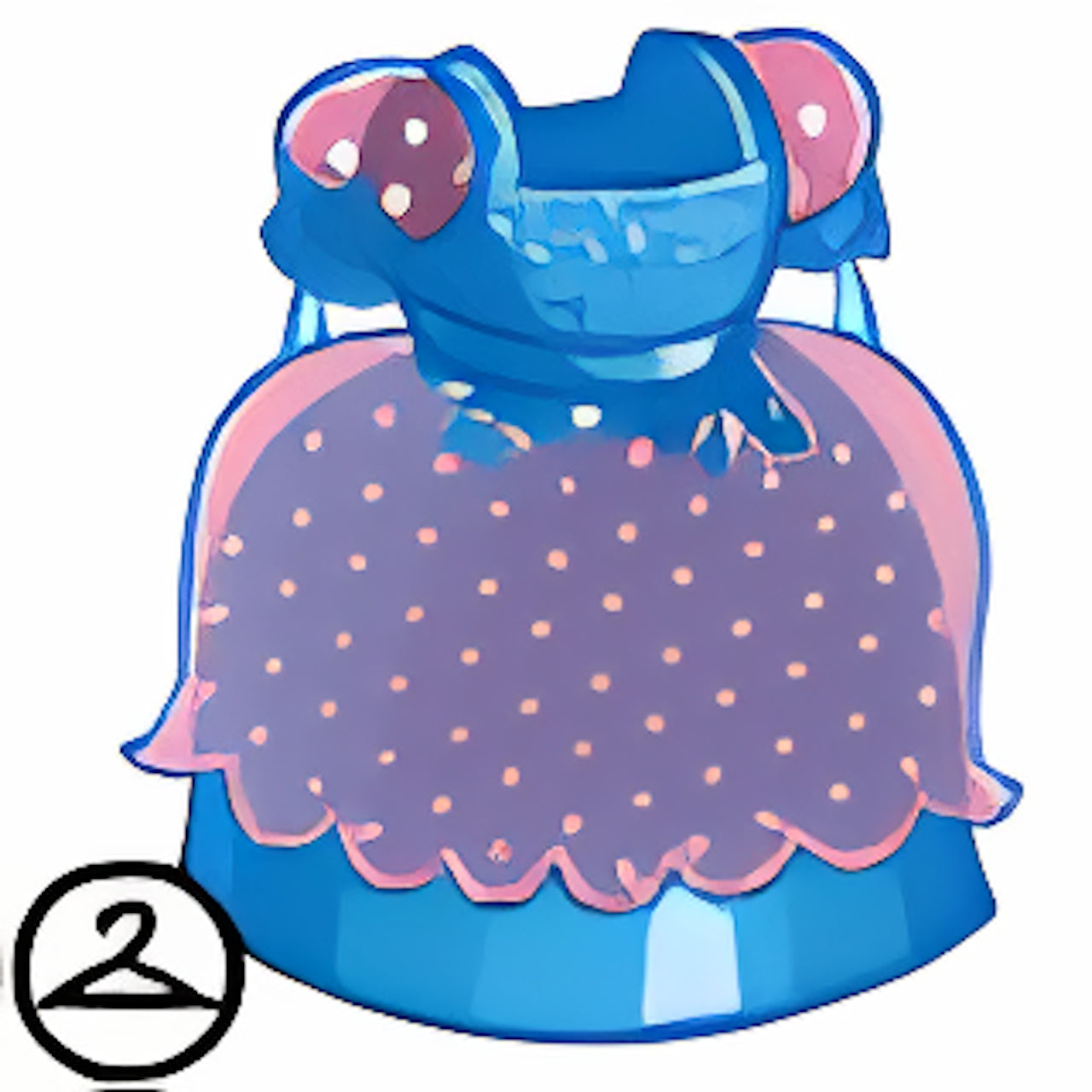 Dyeworks Blue: Baby Polka Dot Dress