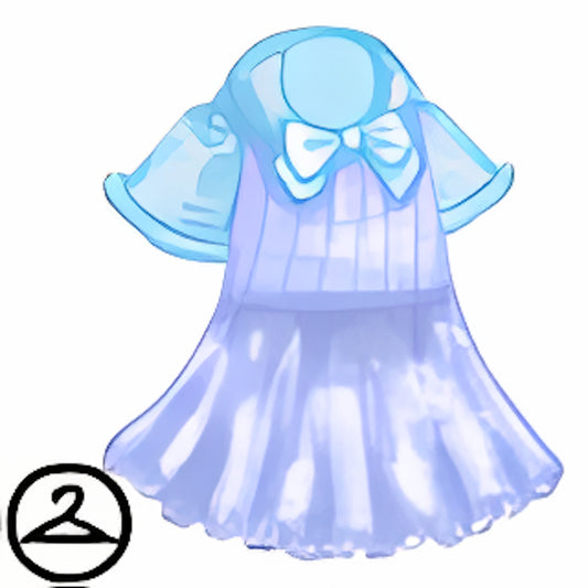 Baby Blue Fabric Dress