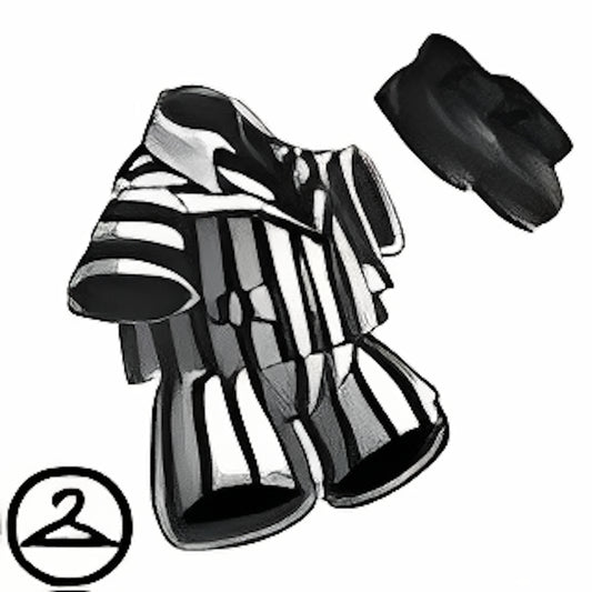 Black and White Striped Suit