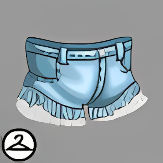 Lace and Denim Shorts