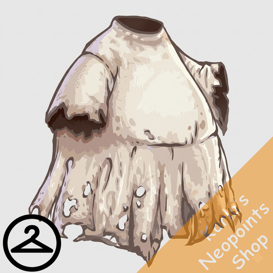 Distressed Spooky White Dress