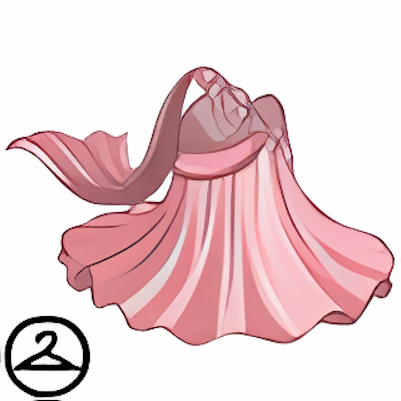 Dyeworks Pink: Maraquan Sea Blue Gown