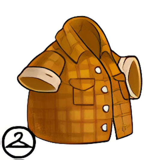 Maraquan Fall Orange Plaid Shirt