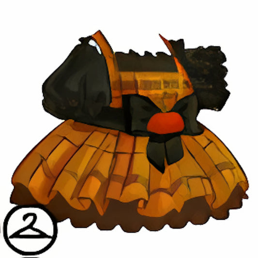 Fall Pumpkin Spice Witch Dress