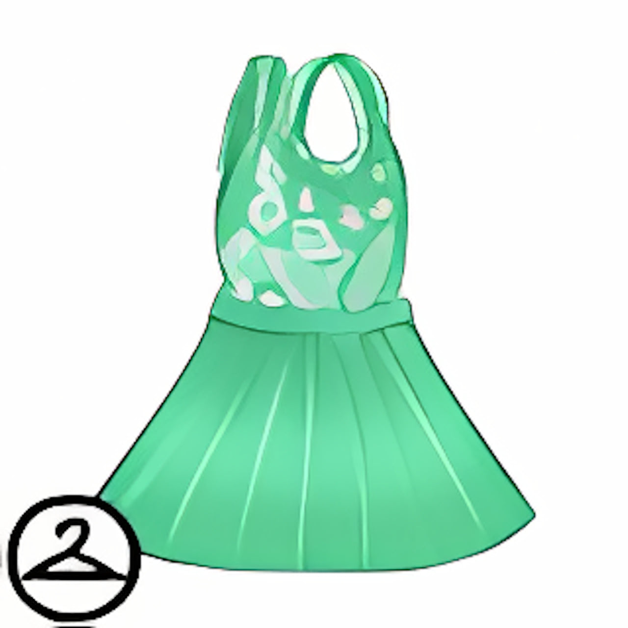 Dyeworks Green: Shimmery Seashell Dress