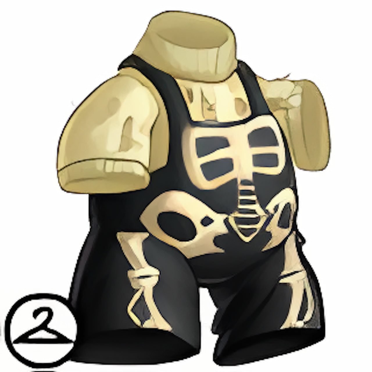 MME28-S2b: Spooky Skeleton Overalls Outfit