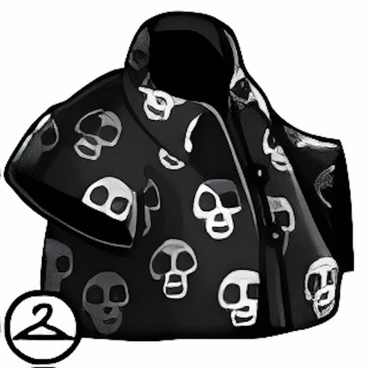 Skull Print Button Down