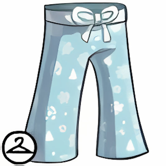 Blue Snowflake Pyjama Trousers
