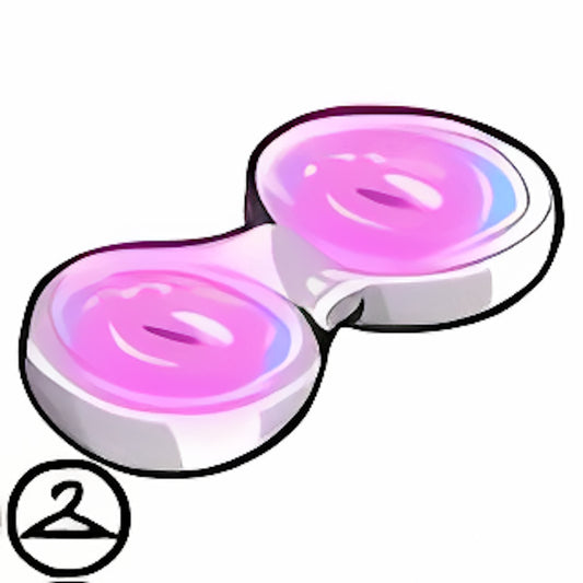 Dyeworks Pink: Mutant Blue Glowing Contacts
