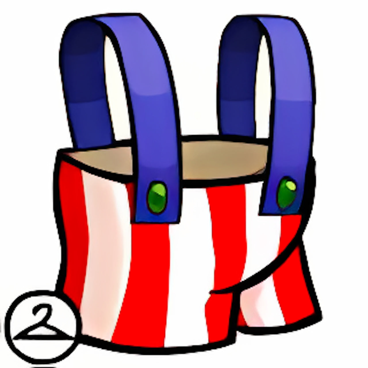 Carnival of Terror Clown Pants with Suspenders