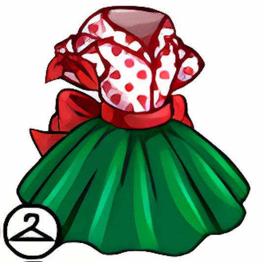 Dyeworks Red: Polka Dot Holiday Dress